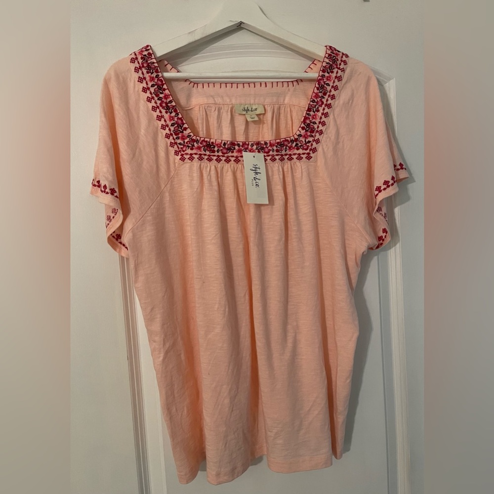 Style & Co. plus size peasant top.